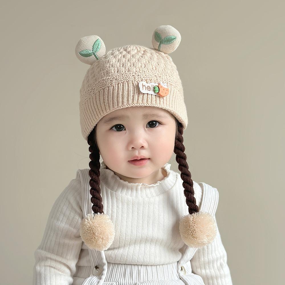Keep Warm Baby Ear Protection Cap Thickened Toddler Beanie Cute Kids Beanie Cap Winter