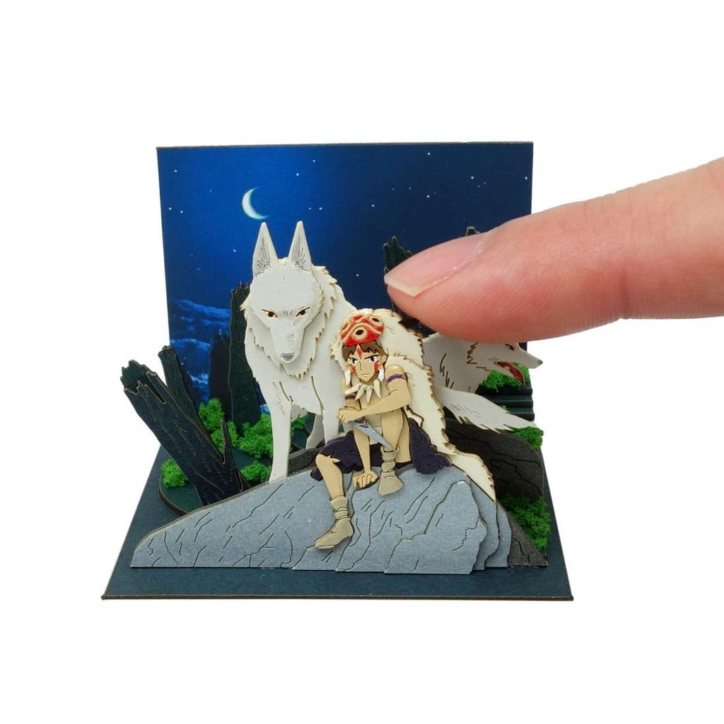 Sankei Studio Ghibli mini Princess The Night of Decision Paper Craft Mononoke MP07-140