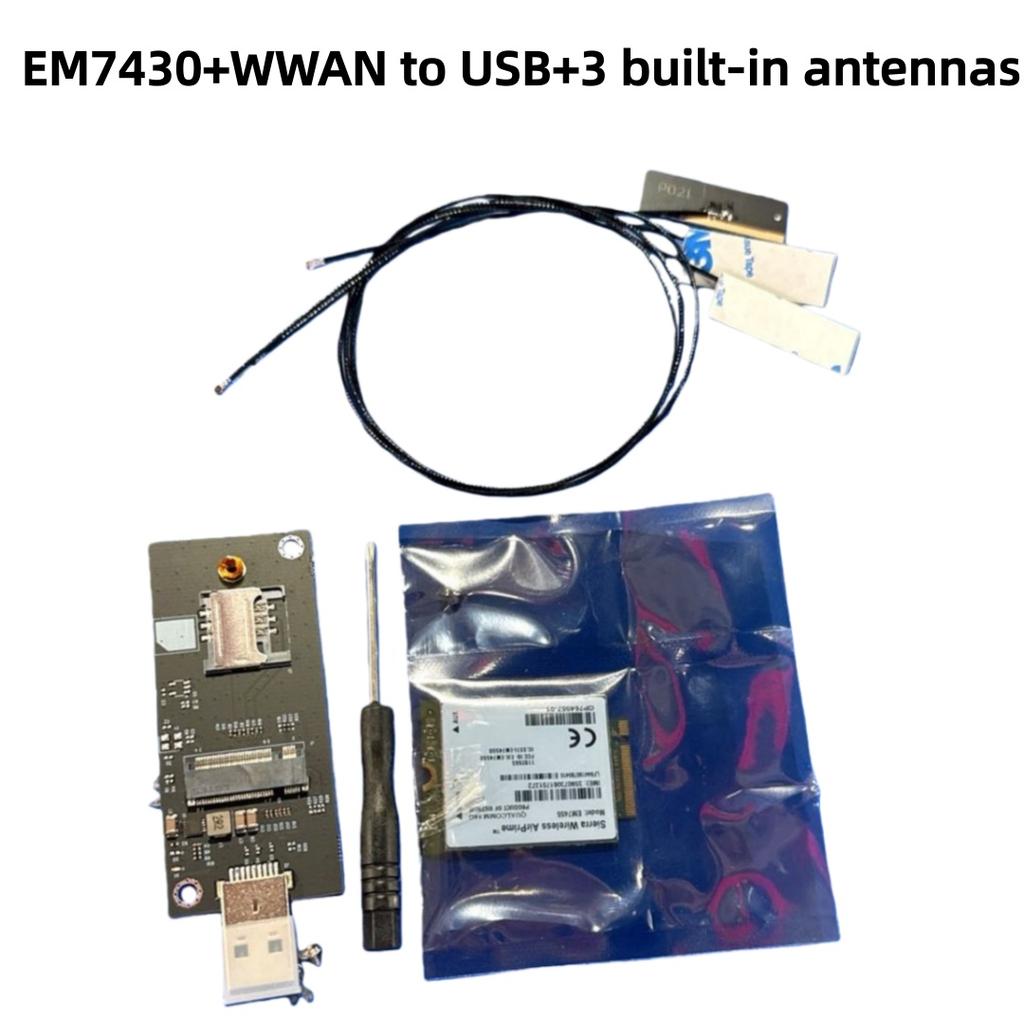 1 Комплект 4G Карты 300 Мбит/с WWAN Беспроводной Em7455 1103582 FDD/TDD LTE Cat6 NGFF M.2 4G Модуль Для Ноутбука и 4G Роутера
