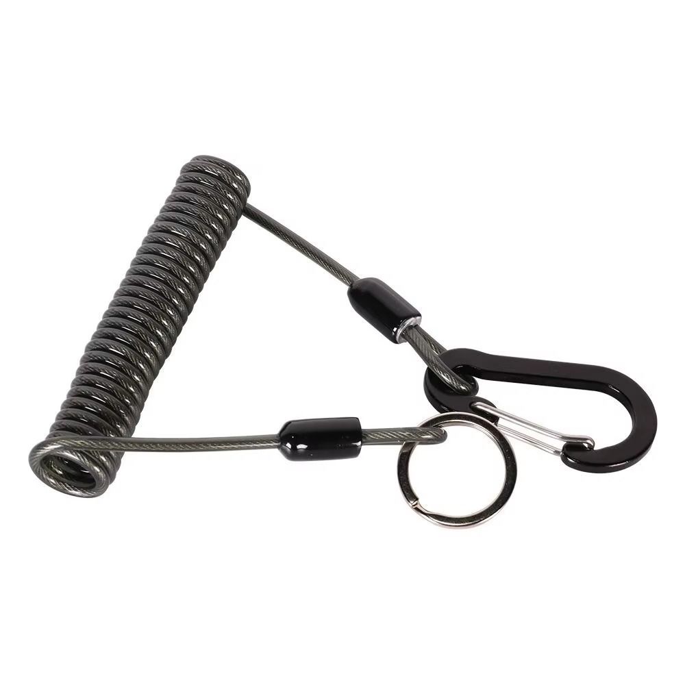 Lockable Climbing Buckle Rope Safety Rope Retention Fishing Rope Fishing Coiled Lanyard  Outdoor