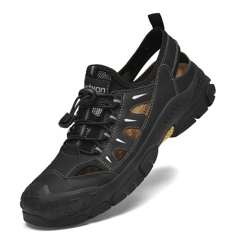 Fashion Comfortable Quick-Dry Beach Shoes  Non-Slip Sole Wading Aqua Shoes Hot Style Male Summer Sandals Fashion Men Hollow Out Sandals