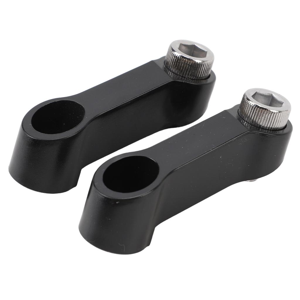 Pair of Motorcycle Mirror Mount Riser M10x1.25 RH LH Rearview Side Mirror Extender Adapter