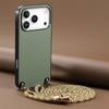 Кошелек-чехол через плечо с волокнистым узором для iPhone 17 Pro Max 16 Plus 15 14 13 12 16E Сумка с длинным ремешком Наплечный ремень Задняя крышка