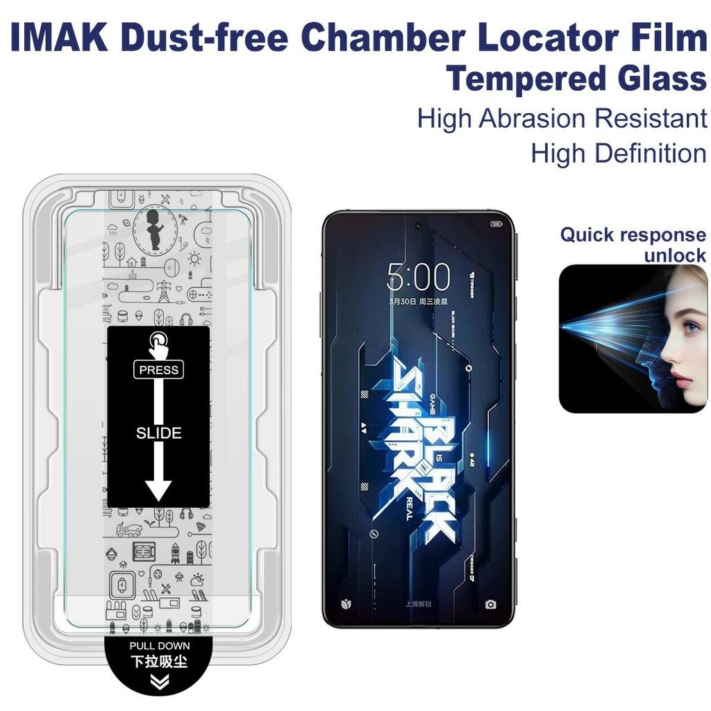 IMAK H Серия Для Xiaomi Black Shark 5 Pro/5 Защитная пленка из закаленного стекла Пленка для установки без пыли