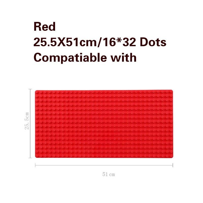 51*25,5 см Крупногабаритные строительные блоки Базовая плита Кирпичи Базовая плита DIY Развивающие игрушки для детей Кирпичная стена