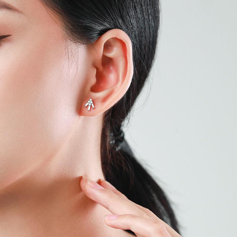 Танциз стерлингового серебра 925 пробы циркон серьги серьги-капли для женщин подарки на свадьбу