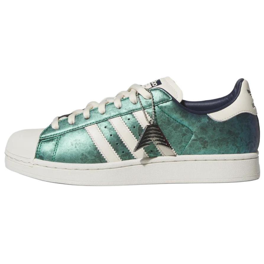 adidas Originals x Anthony Edwards SUPERSTAR Кеды для скейтбординга Мужские Зеленый Белый KI6583