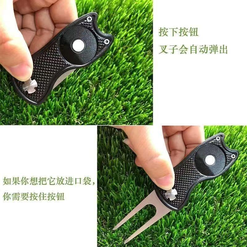 Golf Divot Tool Portable Design with Ball Marker Ideal for Outdoor Golfing