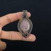 Rose Quartz Jewelry, 999 Copper Wire Wrapped Pendant Handmade Gemstone Jewelry, Gifts For Wife Brand New Pendant