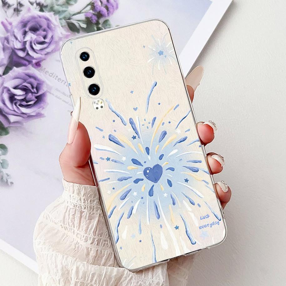 Для чехла Huawei P30 ELE-L29 ELE-L09 ELE-L04 Cover Роскошный Мультяшный Дракон Мягкий Силикон Прозрачный Чехол Для Huawei P30 Pro P 30 Fundas