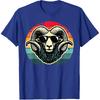 Retro Ram in Sunglasses Men Novelty Funny Ram T-Shirt