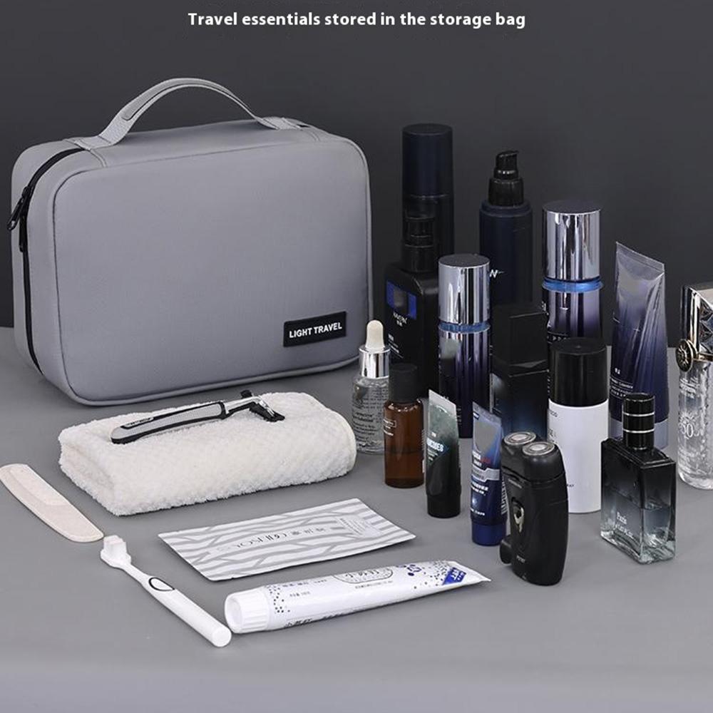 4042 Portable Men Travel Toiletry Bag Wet Dry Separation Hanging Waterproof Cosmetic Organizer