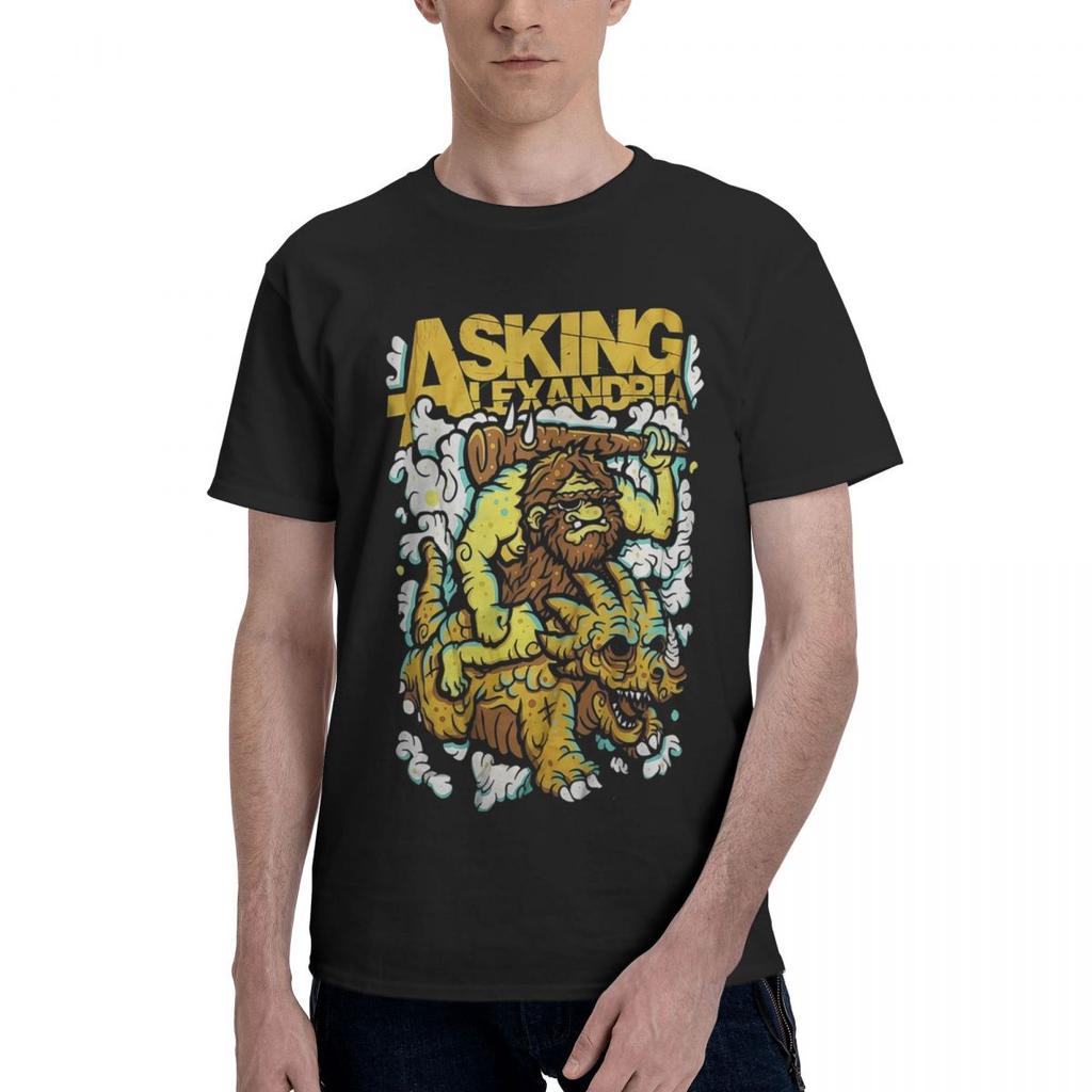 Asking Alexandria 100% Хлопок Повседневная Дышащая Удобная Кавайная Смешная Футболка Для Мужчин Мужская Футболка