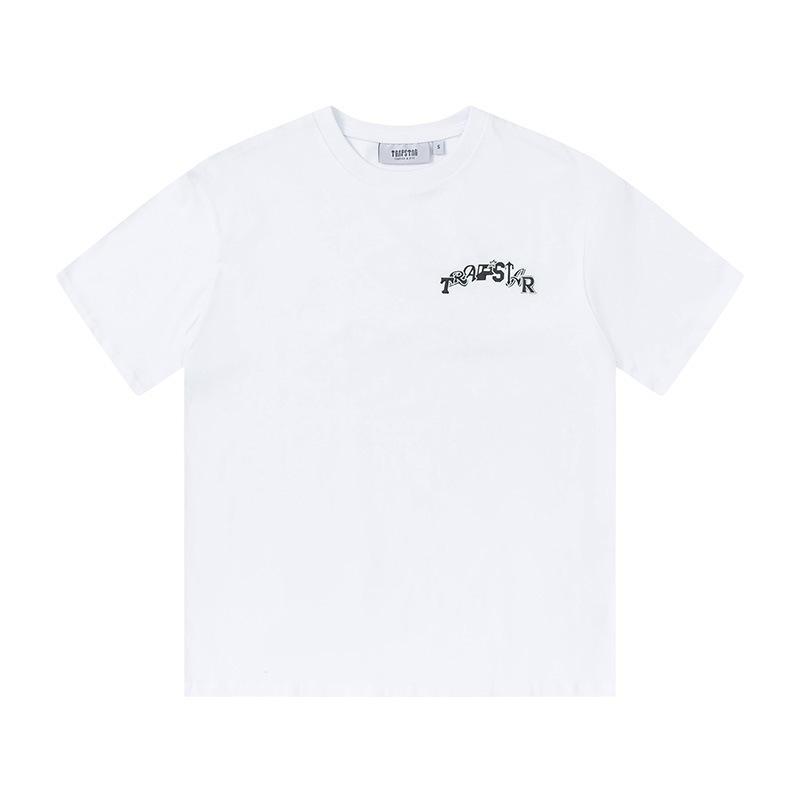Cross-border new graffiti letter printing European and American street trendy brands loose and versatile casual men's and women's short-sleeved round