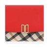 Daks Red Check Color Block 3 Fold Wallet Dcwa4e403r2