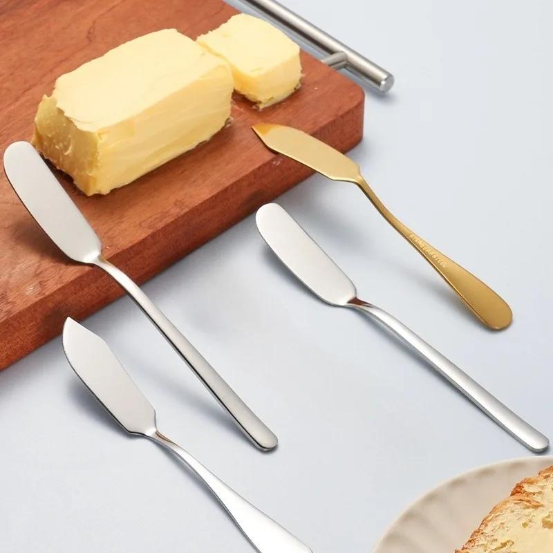 1-10PCS Stainless Steel Butter Knife Cheese and Jam Spreader for Dessert Tables and Charcuterie Boards A Kitchen Serving Utensil