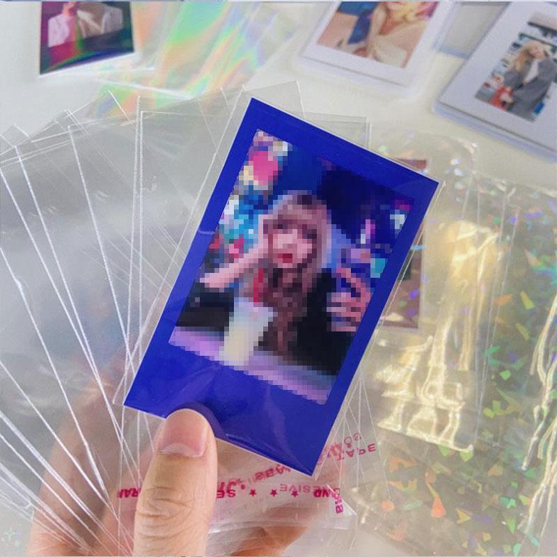 10 шт. маленькие звезды лазерная мигающая карточка рукава протектор для пленки-держателя карт