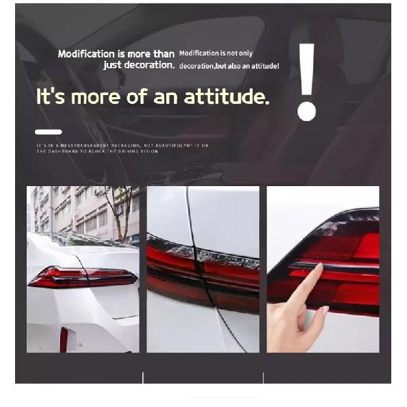 For BMW 5 series i5 G60 2024-2026 Car Tail light blackening decorative strip Darth Vader sticker appearance accessory