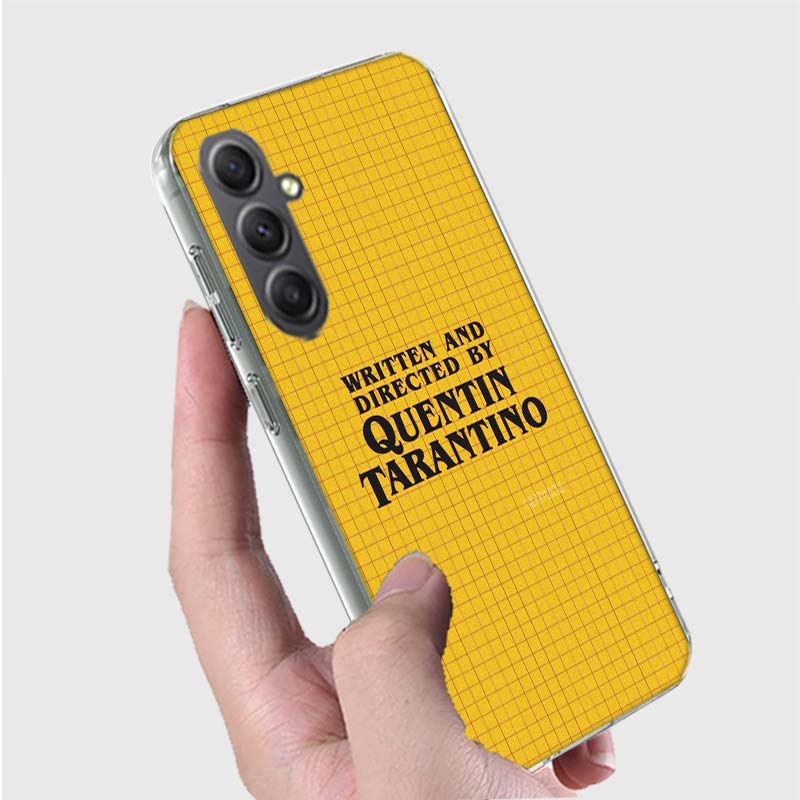 Чехол для телефона "Написано и снято Квентином Тарантино" для Samsung A16 A26 A36 A56 A17 A37 A57 A07 A06 A02S A03 A04S A05S Galaxy N