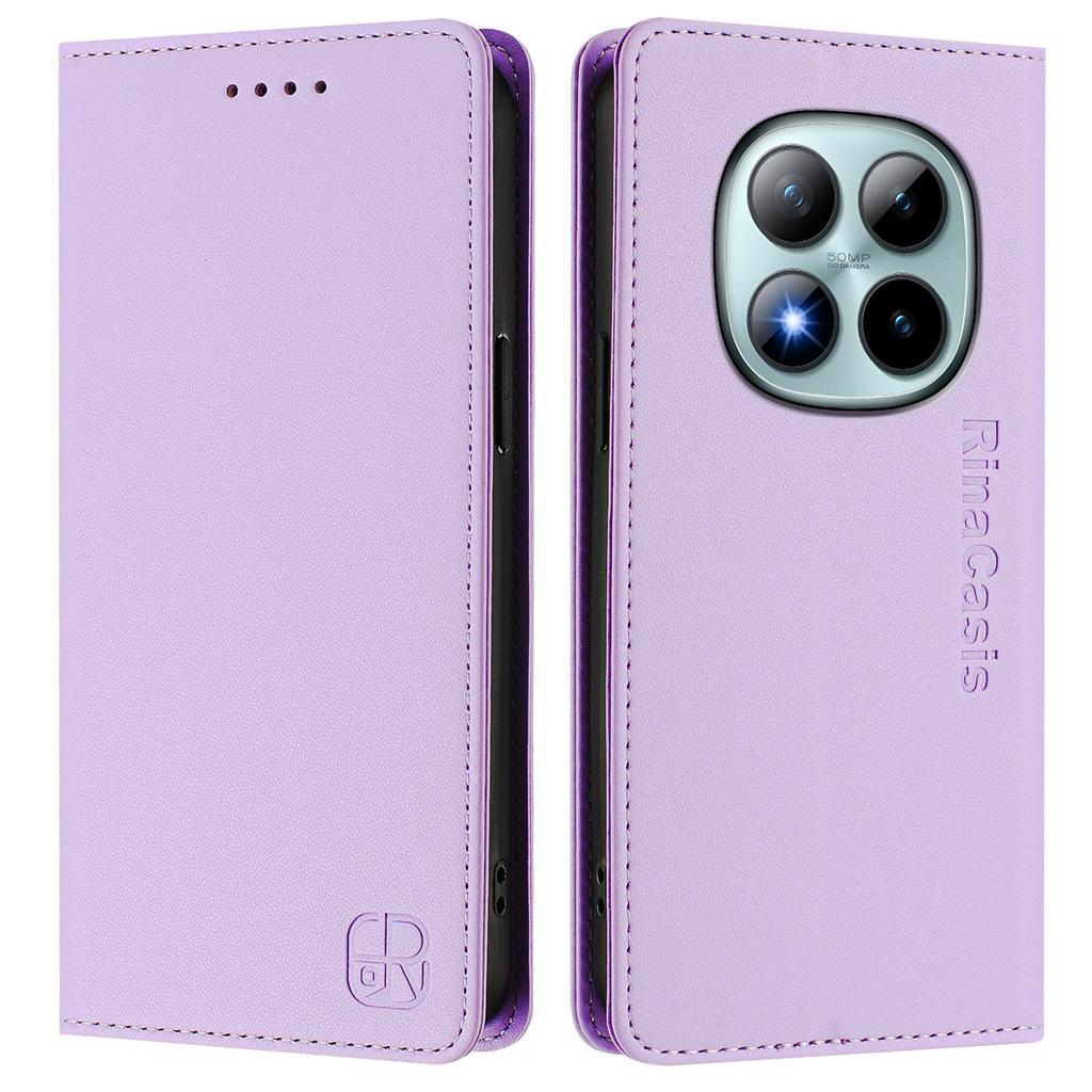 Для Xiaomi Redmi Note 15 Pro+ 5G Кожаный чехол RINACASIS RC01 Чехол для телефона с RFID-блокировкой Кошелек-подставка