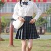 Authentic Japanese JK School Uniform Set - Gentle Cut Sailor Suit with Pleated Skirt