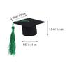 12 Pieces Mini Graduation Cap Class Of 2026 Mini Graduation Hats With Tassels Small Black Grad Cap Bottle Topper Decorations