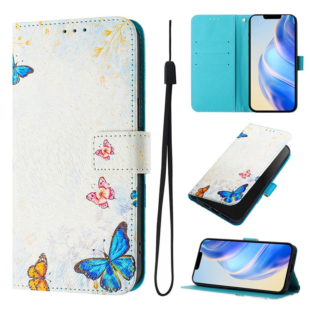 The Butterfly Family Forest Luxury Painted Leather Case Wallet PU Leather Book Style Cover for Samsung Galaxy S21 S22 S23 S24,A13 A15 A16 A06 A54...
