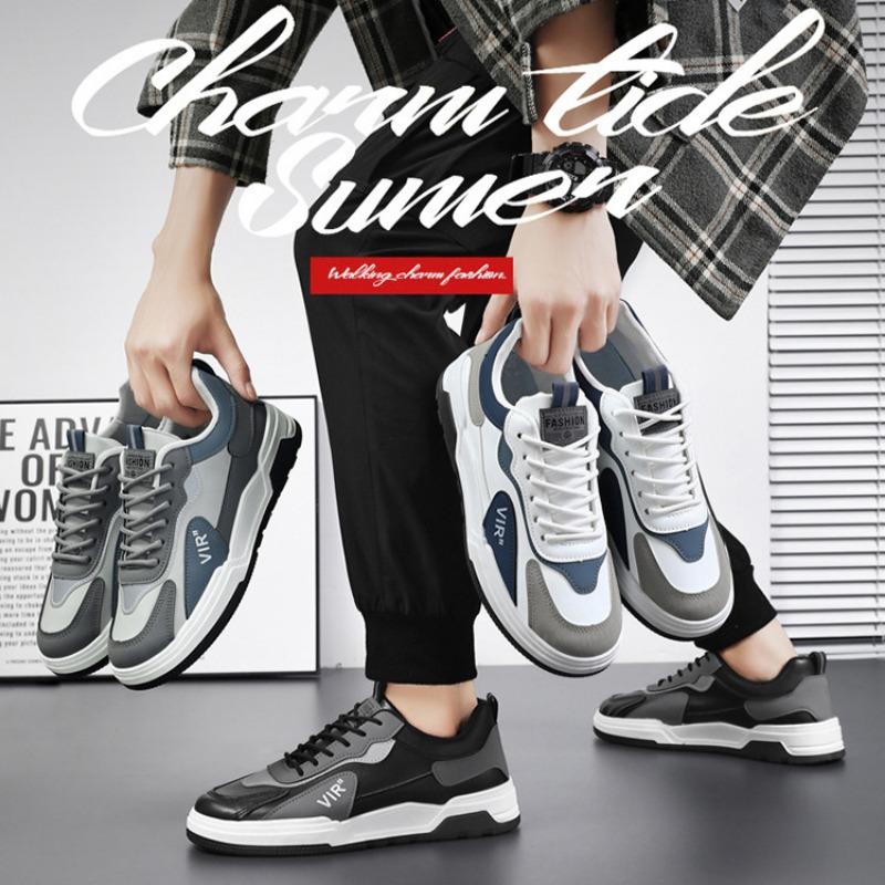 Fashion Men Casual Flats Shoes 2024 New Waterproof Wear-resistant Sneakers Male Student Board Shoe Non Slip Jogging Shoes Tenis