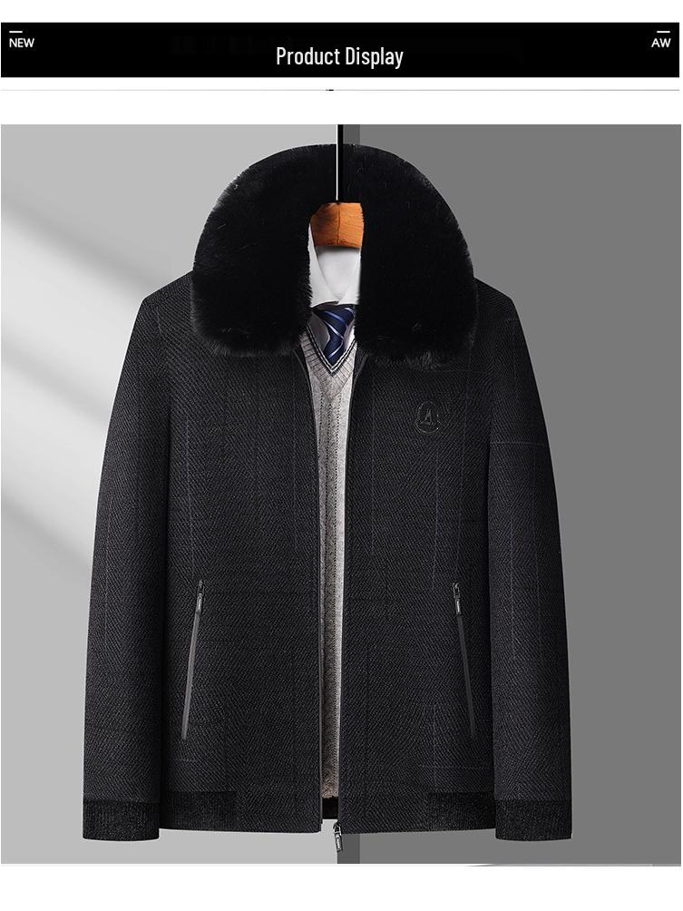 Мужская демисезонная повседневная деловая куртка Woodpecker 2025 для отцов среднего и пожилого возраста