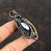 Синий Цвет Кулон Сглаза Медная Проволока Кулон Ювелирные Изделия Ручной Работы Подвеска Из Натурального Драгоценного Камня Подарок На Годовщину Замечательные Медные Ювелирные Изделия