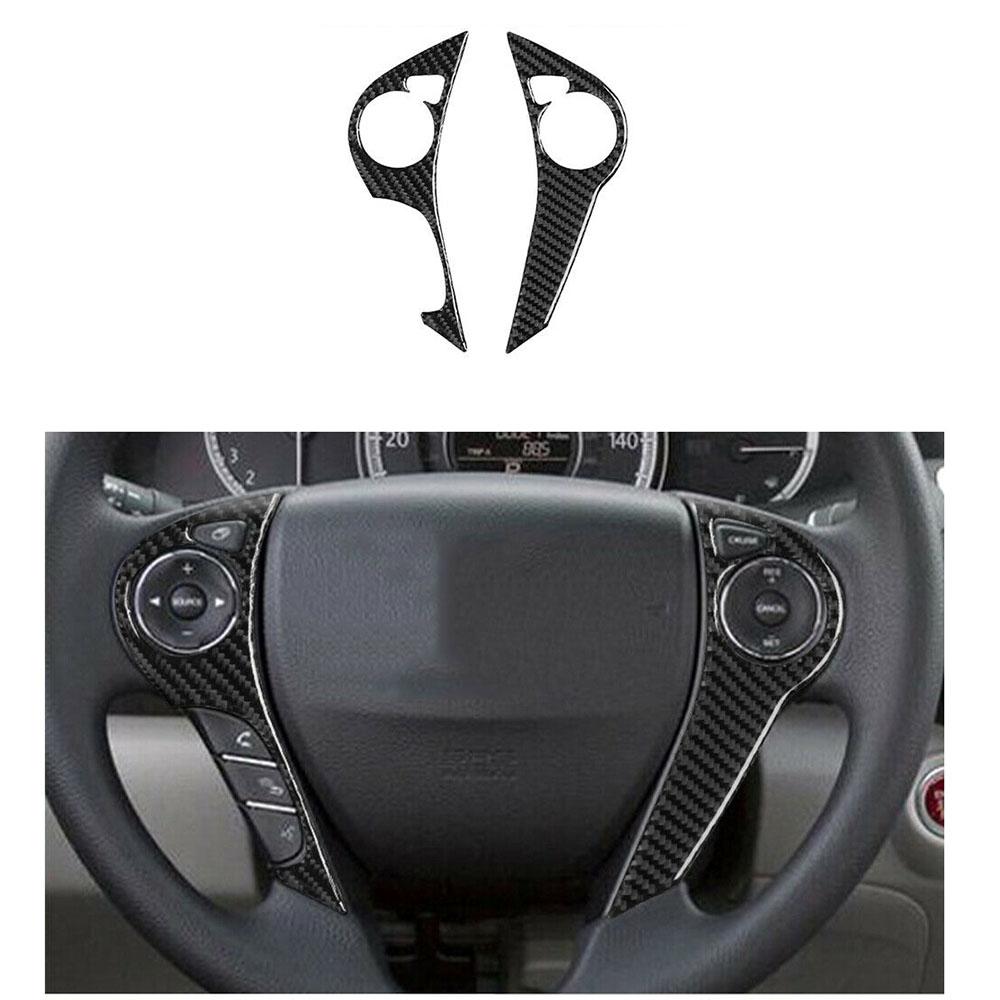 Carbon Fiber Steering Wheel Button Cover for LHD Honda Accord 2013-2017