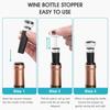 Вакуумная пробка для вина, пробки для винных бутылок со встроенным вакуумным насосом, силиконовые колпачки для герметизации винных бутылок, пробки для удаления воздуха Wine Saver