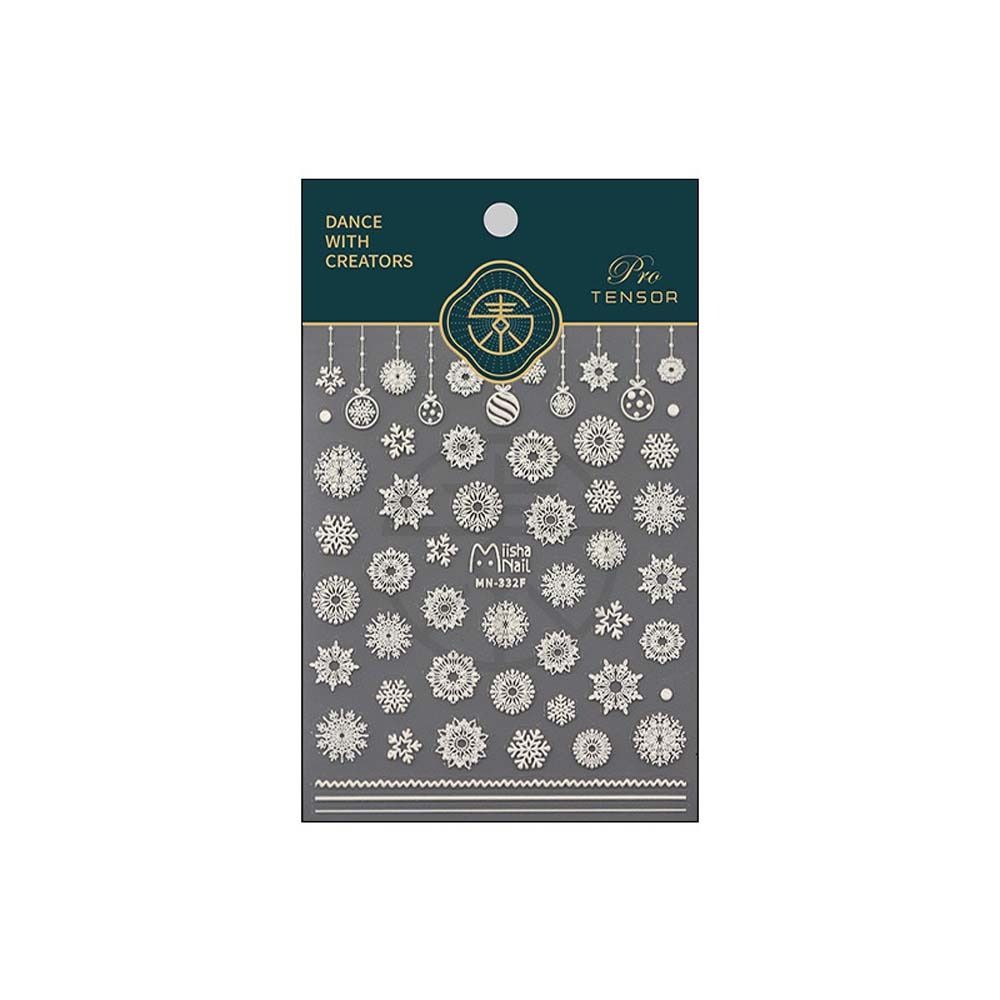 Nail Art Decoration Christmas Nail Stickers Nail Accessories Christmas Nail Decals Colorful   Lady