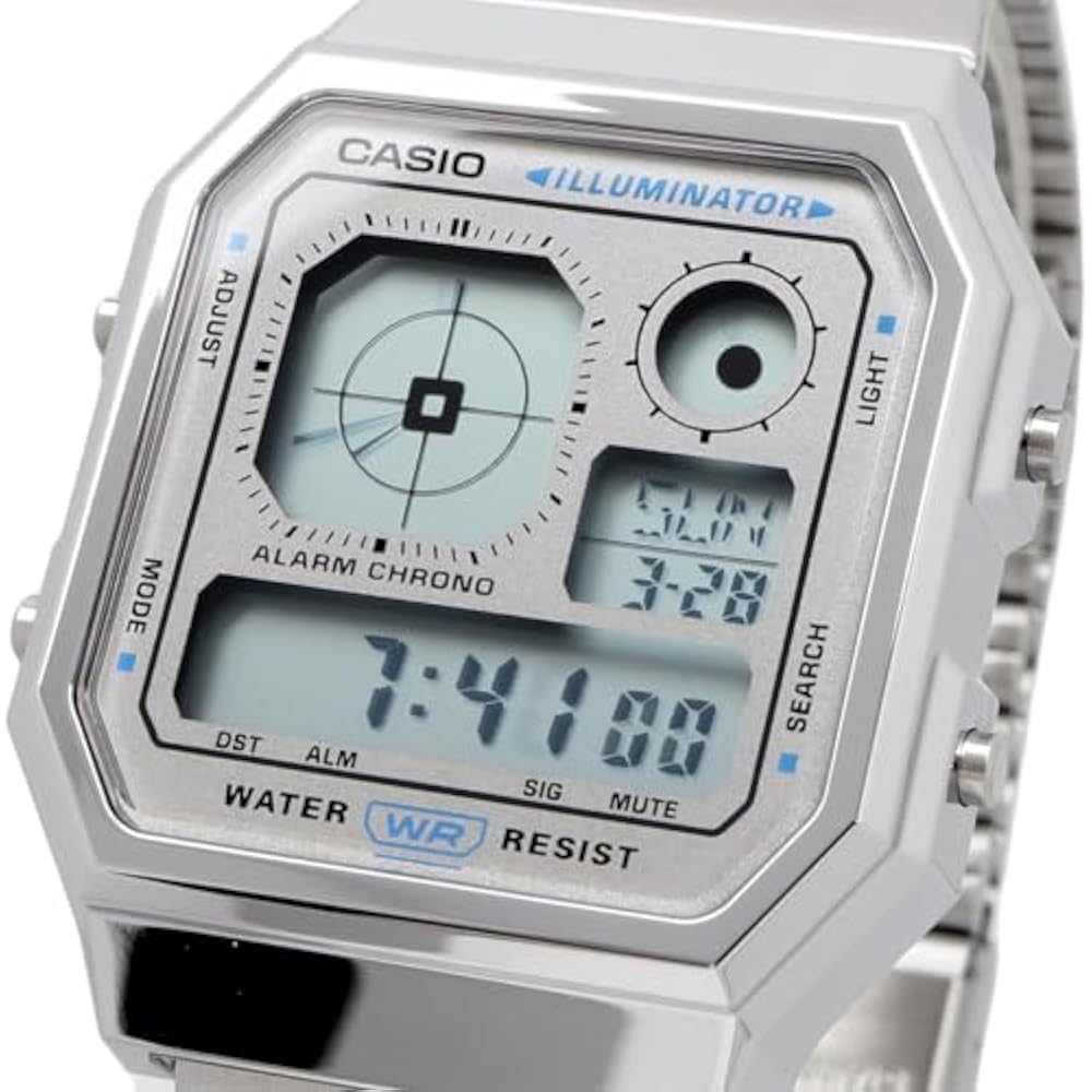 Casio CASIO Стандартные цифровые наручные часы с аналоговым дисплеем Серия Vintage A130WE-7A Унисекс Сре...