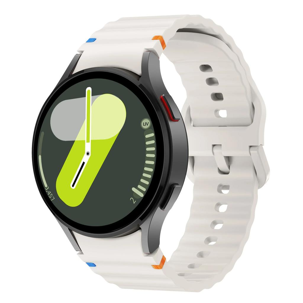 Оригинальный силиконовый ремешок для Samsung Watch 7 6 5 pro 44мм 40мм 45мм FE Sport Браслет Для Galaxy Watch 6Classic 43мм 47мм Ремешок