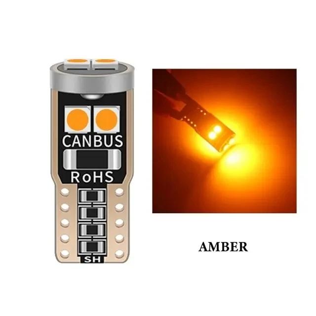 10 шт. T10 W5W 6SMD 3030 Сверхяркий светодиод Canbus Без ошибок Автомобильные внутренние лампы для чтения, купольные лампы, Автомобильная парковочная лампа, Клиновидный