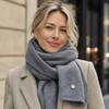 Keep Warm Warm Cashmere Scarves Solid Color Knitted Scarf Fashion Winter Scarf  Women