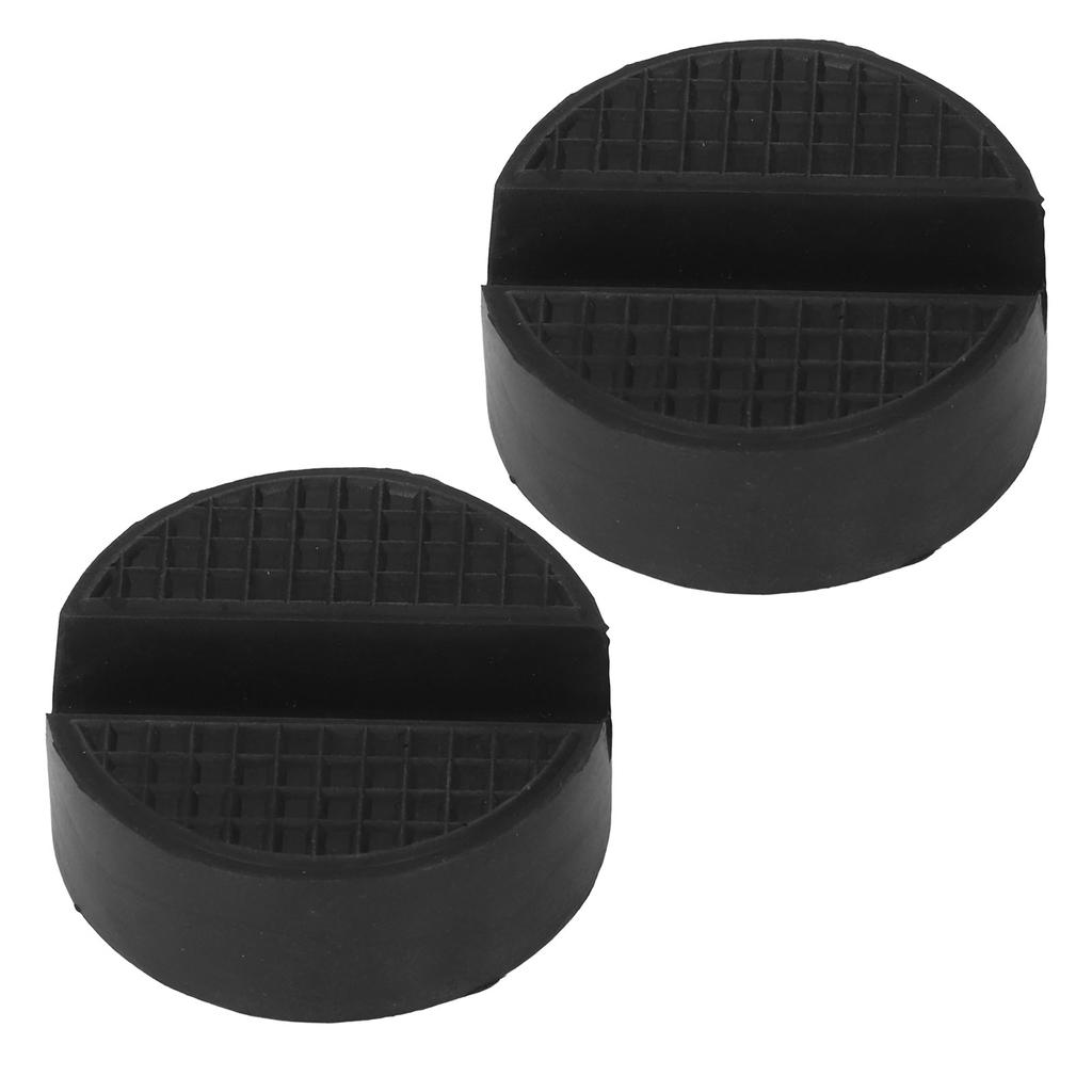 2PCS Circular Rubber Jack Pad Adapter Universal Slotted Car Jack Stand Lifting Protector