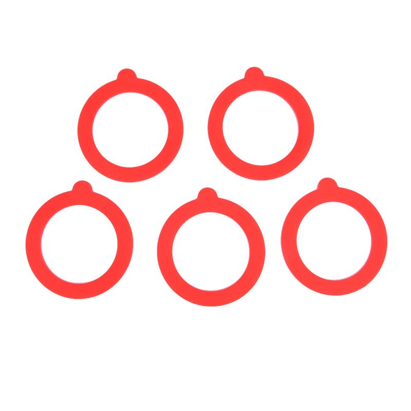 5Pcs Silicone Jar Gaskets Food Storege Jars Replacement Airtight Leak-Proof