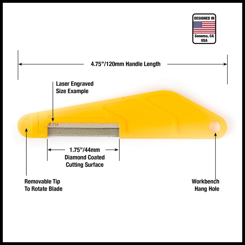 MUSIC NOMAD Diamond Coated Nut MN652 File, .017 Inch,