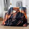 2025 New Style Bleach Kurosaki Ichigo Anime Cartoon Soft Flannel Blankets,Throw Blanket Comfortable for Beds Sofa Home Bedroom