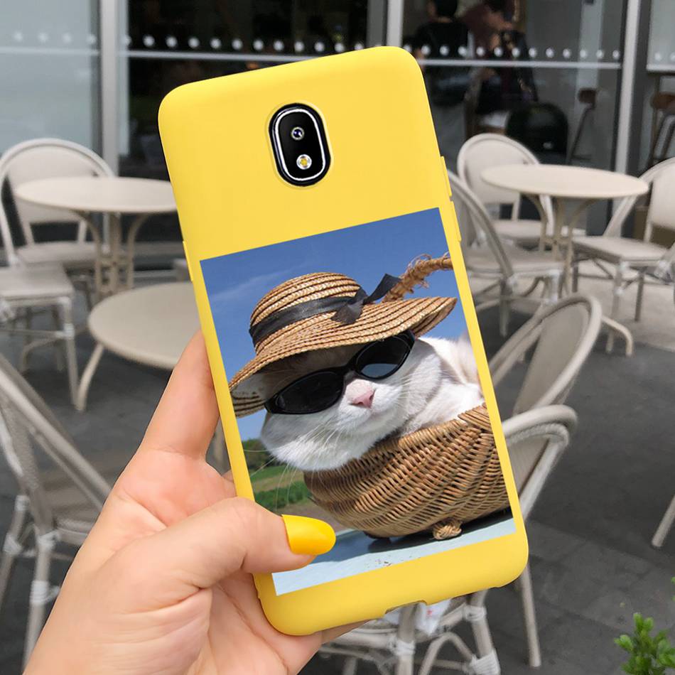 Силиконовый чехол для телефона конфетного цвета для Samsung Galaxy J3 J5 J7 2017 Чехол J330 J530 J730 Мягкая TPU крышка для Samsung J3 J5 J7 2017