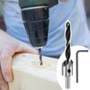 4pcs Three Pointed Woodworking Counterbore Drill 3-10mm Reaming Drill Screw Chamfering Drill Bit Hole Opener Tool Set