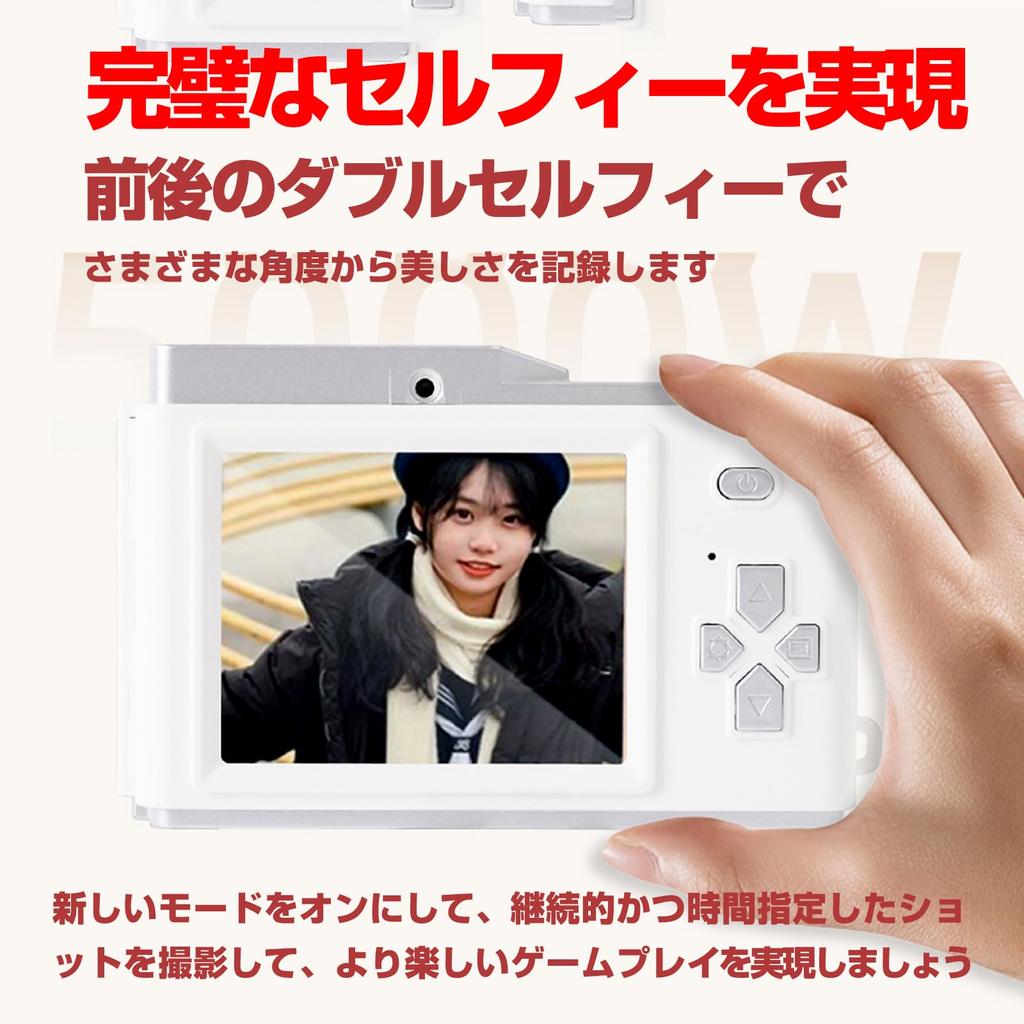 Цифровая камера 4K с памятью 128 ГБ, цифровая передняя и задняя, двойная компактная, 68 миллионов пикселей, HD 1080P видео, студенческая цифровая карманная камера на Рождество