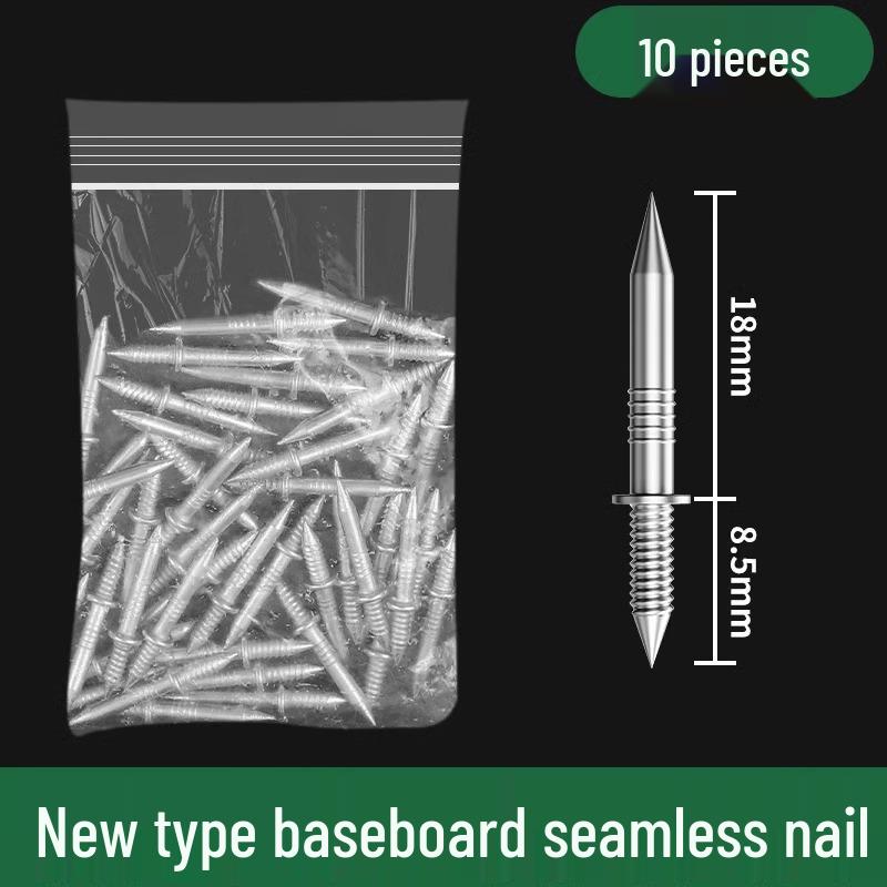 Плинтус из массива дерева, высокопрочные гвозди без шляпок для плинтуса и лестницы (Без пробивки)