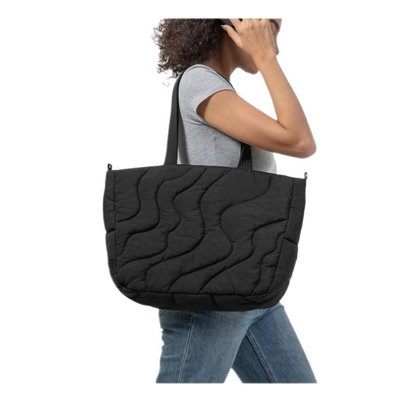 Tote bag Simple solid color large-capacity handbag women travel shoulder bag