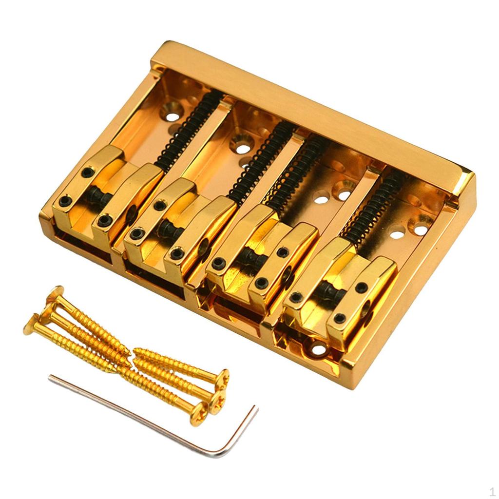 Electric Bass Bridge Replace Kit Music Instruments Accessories Easy To Install for