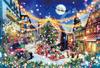 Epoch 300-piece Jigsaw Puzzle Illustration/Art Fantasy Art: Christmas Night In Rothenburg (26 X 38 Cm) 28-402s with Glue, Spatula, and Score Ticket