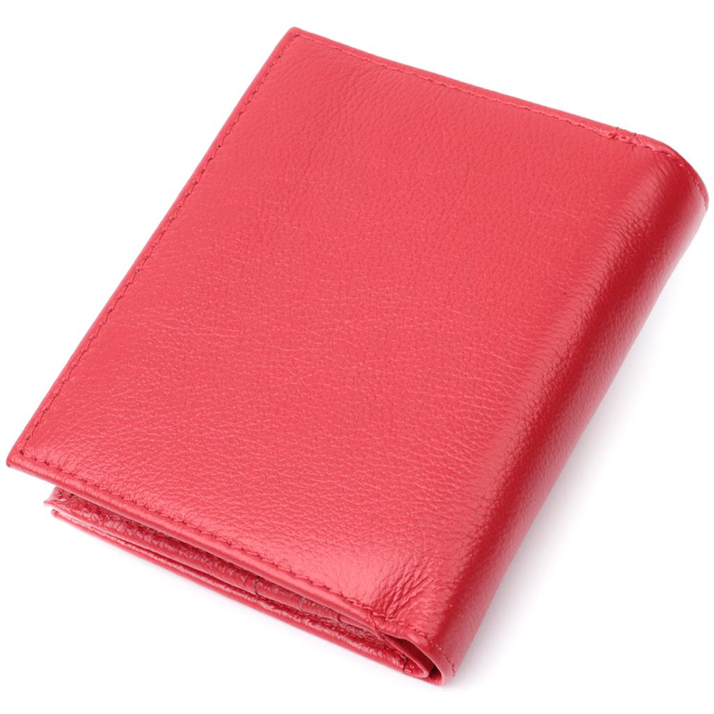Bright Women's Wallet with Coin Holder Made of Genuine Leather ST Leather 22712 Red
