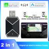 Wireless CarPlay Android Auto AI Box Adapter Cars BT WiFi 2 In 1 AI Box Voice Assistant USB Plug&Play for Wired CarPlay Android